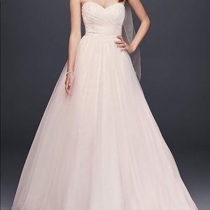 Whisper Pink Aline Wedding dress 2 pc